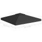 vidaXL Toldo de cenador 2 niveles 310 g/m² 3x3 m negro vidaXL Toldo de cenador 2 niveles 310 g/m² 3x3 m negro