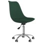 vidaXL Sillas de comedor giratorias 2 uds tela verde oscuro vidaXL Sillas de comedor giratorias 2 uds tela verde oscuro