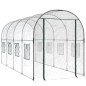 vidaXL Invernadero PVC acero pintado polvo transparente 160x400x190cm vidaXL Invernadero PVC acero pintado polvo transparente 160x400x190cm