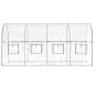 vidaXL Invernadero PVC acero pintado polvo transparente 160x400x190cm vidaXL Invernadero PVC acero pintado polvo transparente 160x400x190cm