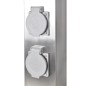 vidaXL Columna con enchufes para el jardín acero inoxidable negro vidaXL Columna con enchufes para el jardín acero inoxidable negro