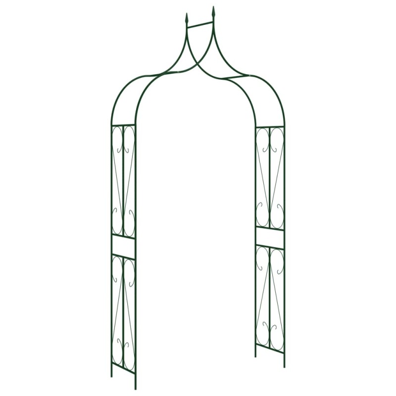 vidaXL Arco de jardín hierro verde oscuro 120x38x258 cm vidaXL Arco de jardín hierro verde oscuro 120x38x258 cm