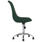 vidaXL Sillas de comedor giratorias 2 uds tela verde oscuro vidaXL Sillas de comedor giratorias 2 uds tela verde oscuro