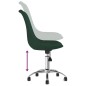 vidaXL Sillas de comedor giratorias 2 uds tela verde oscuro vidaXL Sillas de comedor giratorias 2 uds tela verde oscuro
