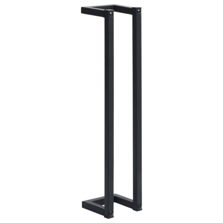 vidaXL Toallero de hierro negro 12,5x12,5x60 cm