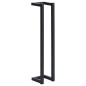 vidaXL Toallero de hierro negro 12,5x12,5x60 cm