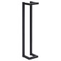vidaXL Toallero de hierro negro 12,5x12,5x60 cm
