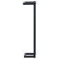 vidaXL Toallero de hierro negro 12,5x12,5x60 cm