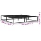 vidaXL Estructura de cama de metal negra 140x200 cm vidaXL Estructura de cama de metal negra 140x200 cm