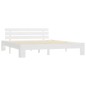 vidaXL Estructura de cama de madera maciza de pino blanco 180x200 cm vidaXL Estructura de cama de madera maciza de pino blanco 180x200 cm