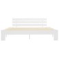 vidaXL Estructura de cama de madera maciza de pino blanco 180x200 cm vidaXL Estructura de cama de madera maciza de pino blanco 180x200 cm