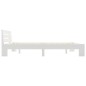 vidaXL Estructura de cama de madera maciza de pino blanco 180x200 cm vidaXL Estructura de cama de madera maciza de pino blanco 180x200 cm