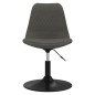 vidaXL Sillas de comedor giratorias 2 unidades terciopelo gris oscuro vidaXL Sillas de comedor giratorias 2 unidades terciopelo gris oscuro