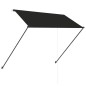 vidaXL Toldo retráctil con LED gris antracita 250x150 cm vidaXL Toldo retráctil con LED gris antracita 250x150 cm