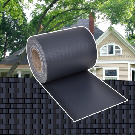 vidaXL Panel de valla de PVC gris oscuro 70x0,19 m 