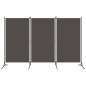 vidaXL Biombo divisor de 3 paneles gris antracita 260x180 cm vidaXL Biombo divisor de 3 paneles gris antracita 260x180 cm