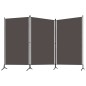 vidaXL Biombo divisor de 3 paneles gris antracita 260x180 cm vidaXL Biombo divisor de 3 paneles gris antracita 260x180 cm