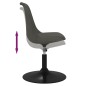 vidaXL Sillas de comedor giratorias 2 unidades terciopelo gris oscuro vidaXL Sillas de comedor giratorias 2 unidades terciopelo gris oscuro