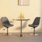 vidaXL Sillas de comedor giratorias 2 unidades tela gris claro
