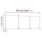 vidaXL Biombo divisor de 3 paneles de tela negro 525x180 cm vidaXL Biombo divisor de 3 paneles de tela negro 525x180 cm