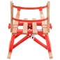 vidaXL Trineo de nieve plegable con respaldo madera 119 cm vidaXL Trineo de nieve plegable con respaldo madera 119 cm