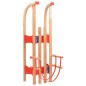 vidaXL Trineo de nieve plegable con respaldo madera 119 cm vidaXL Trineo de nieve plegable con respaldo madera 119 cm