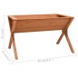 vidaXL Jardinera de madera de abeto 90x55x56 cm vidaXL Jardinera de madera de abeto 90x55x56 cm