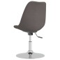 vidaXL Sillas de comedor giratorias 2 unidades tela gris claro