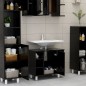 vidaXL Armario de baño madera contrachapada negro 60x32x53,5 cm vidaXL Armario de baño madera contrachapada negro 60x32x53,5 cm