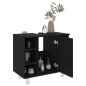 vidaXL Armario de baño madera contrachapada negro 60x32x53,5 cm vidaXL Armario de baño madera contrachapada negro 60x32x53,5 cm