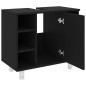 vidaXL Armario de baño madera contrachapada negro 60x32x53,5 cm vidaXL Armario de baño madera contrachapada negro 60x32x53,5 cm