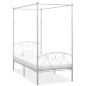 vidaXL Estructura de cama con dosel metal blanco 90x200 cm vidaXL Estructura de cama con dosel metal blanco 90x200 cm