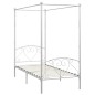 vidaXL Estructura de cama con dosel metal blanco 90x200 cm vidaXL Estructura de cama con dosel metal blanco 90x200 cm