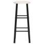 vidaXL Taburetes de cocina 2 unidades MDF negros vidaXL Taburetes de cocina 2 unidades MDF negros