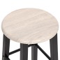 vidaXL Taburetes de cocina 2 unidades MDF negros vidaXL Taburetes de cocina 2 unidades MDF negros