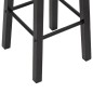 vidaXL Taburetes de cocina 2 unidades MDF negros vidaXL Taburetes de cocina 2 unidades MDF negros