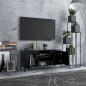 vidaXL Mueble de TV con patas de metal negro 103,5x35x50 cm vidaXL Mueble de TV con patas de metal negro 103,5x35x50 cm