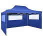 vidaXL Carpa pleglable con 3 paredes 3x4,5 m azul vidaXL Carpa pleglable con 3 paredes 3x4,5 m azul