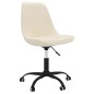 vidaXL Sillas de comedor giratorias 2 unidades tela color crema vidaXL Sillas de comedor giratorias 2 unidades tela color crema