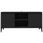 vidaXL Mueble de TV con patas de metal negro 103,5x35x50 cm vidaXL Mueble de TV con patas de metal negro 103,5x35x50 cm