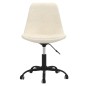 vidaXL Sillas de comedor giratorias 2 unidades tela color crema vidaXL Sillas de comedor giratorias 2 unidades tela color crema