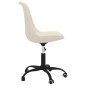 vidaXL Sillas de comedor giratorias 2 unidades tela color crema vidaXL Sillas de comedor giratorias 2 unidades tela color crema
