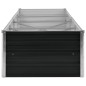 vidaXL Arriate de acero galvanizado gris antracita 320x80x45 cm vidaXL Arriate de acero galvanizado gris antracita 320x80x45 cm