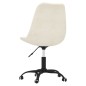 vidaXL Sillas de comedor giratorias 2 unidades tela color crema vidaXL Sillas de comedor giratorias 2 unidades tela color crema