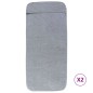 vidaXL Toallas de playa 2 uds tela gris 400 g/m² 60x135 cm vidaXL Toallas de playa 2 uds tela gris 400 g/m² 60x135 cm