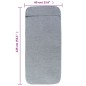 vidaXL Toallas de playa 2 uds tela gris 400 g/m² 60x135 cm vidaXL Toallas de playa 2 uds tela gris 400 g/m² 60x135 cm