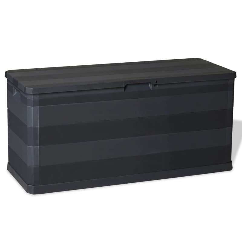 vidaXL Caja de almacenamiento de jardín negra 117x45x56 cm vidaXL Caja de almacenamiento de jardín negra 117x45x56 cm