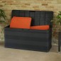 vidaXL Caja de almacenamiento de jardín negra 117x45x56 cm vidaXL Caja de almacenamiento de jardín negra 117x45x56 cm