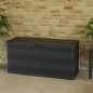 vidaXL Caja de almacenamiento de jardín negra 117x45x56 cm vidaXL Caja de almacenamiento de jardín negra 117x45x56 cm