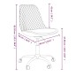 vidaXL Sillas de comedor giratorias 2 unidades tela color crema vidaXL Sillas de comedor giratorias 2 unidades tela color crema